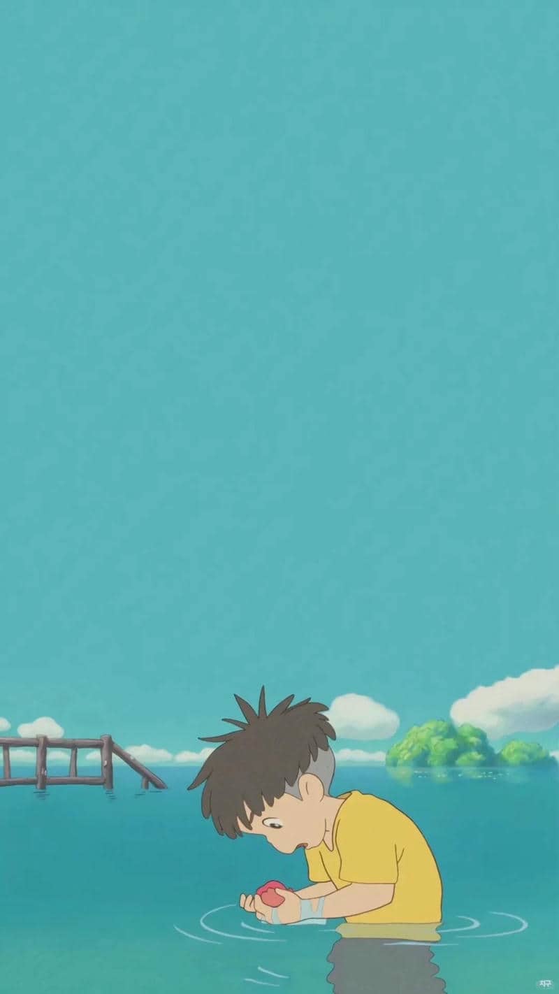 hình nền điện thoại ponyo cute