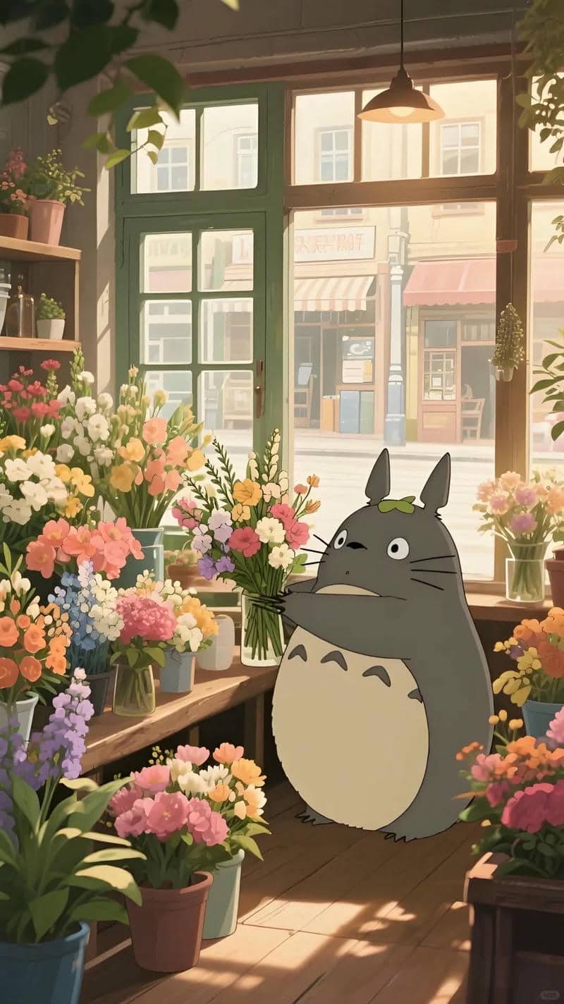 hình nền điện thoại totoro cute