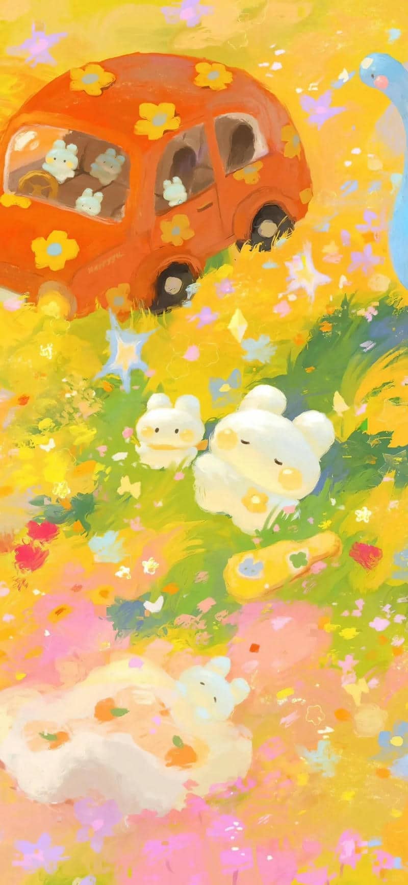 hình nền đt con thỏ chibi