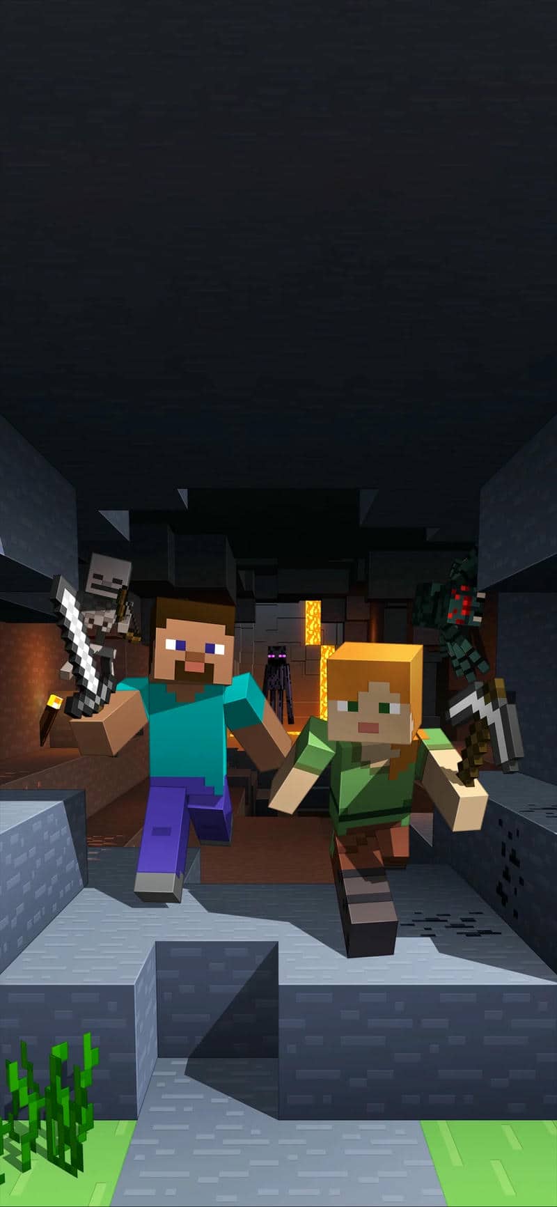 hình nền đt nhân vật minecraft