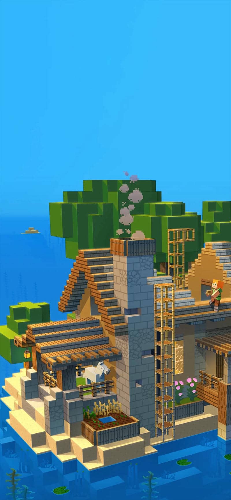 hình nền đt phong cảnh minecraft