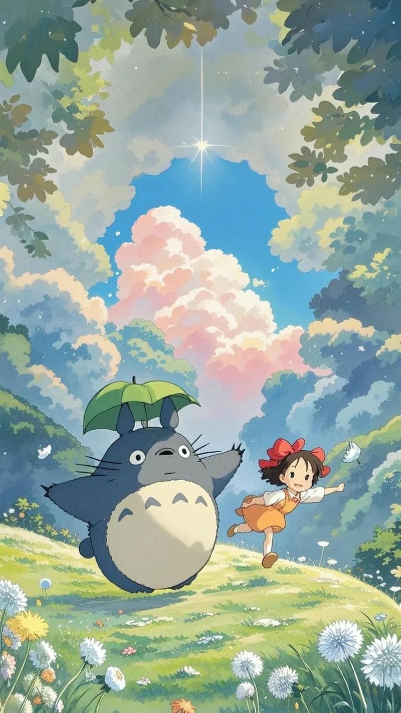 hình nền đt totoro cute