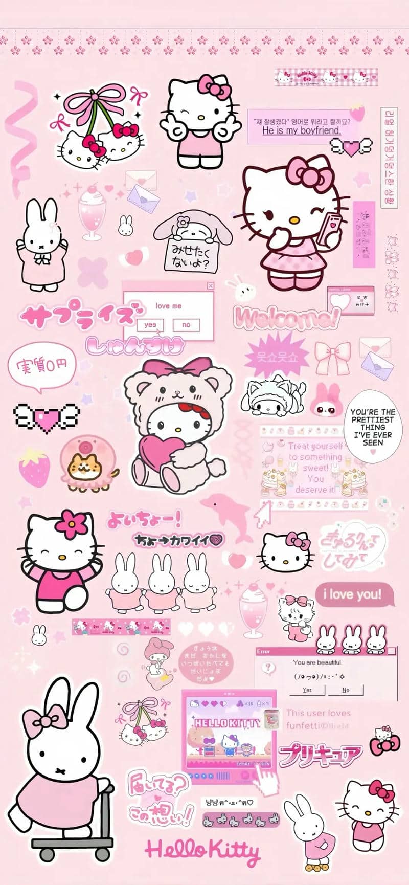 hình nền hello kitty