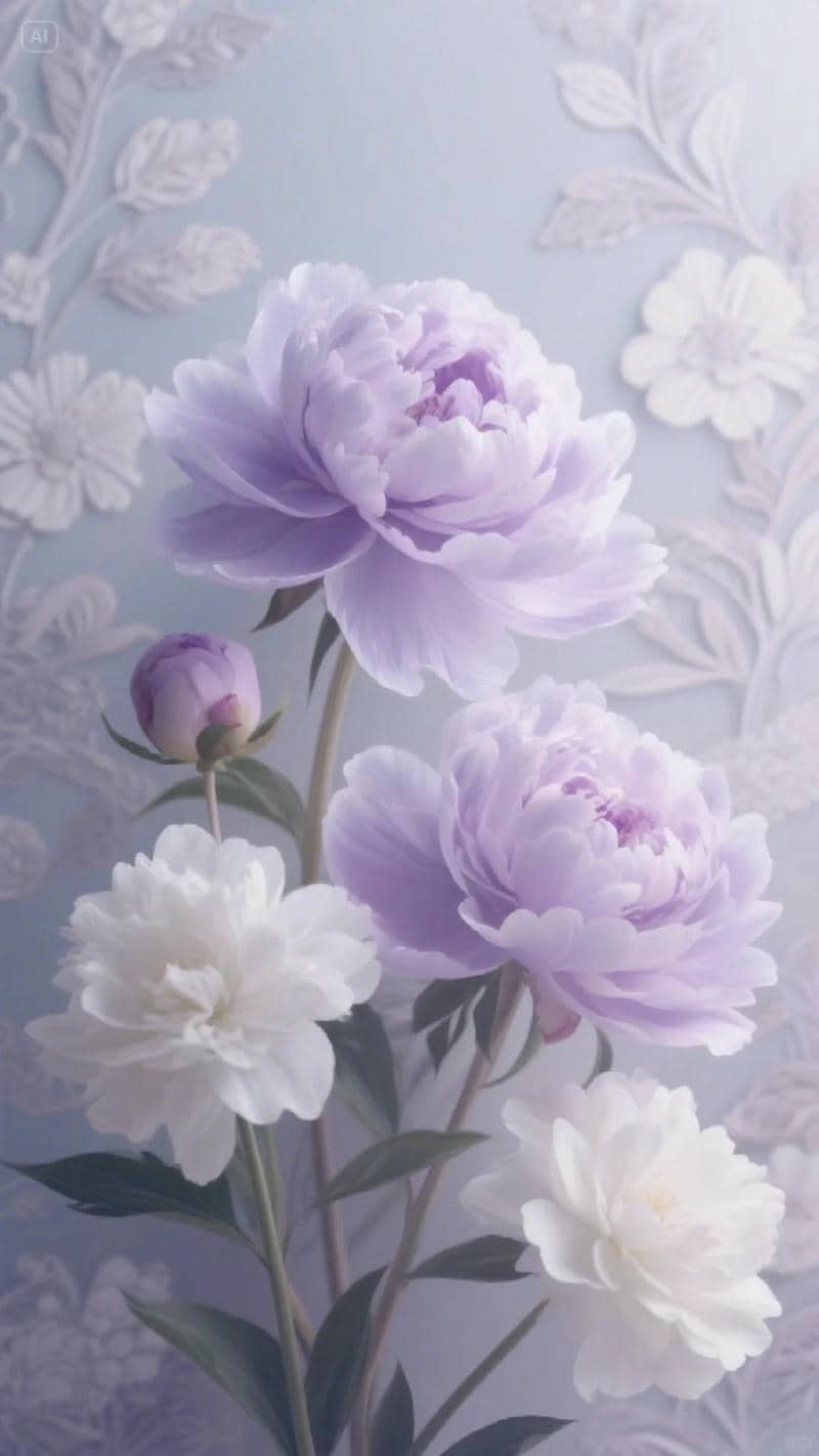 hình nền hoa mẫu đơn nhẹ nhàng