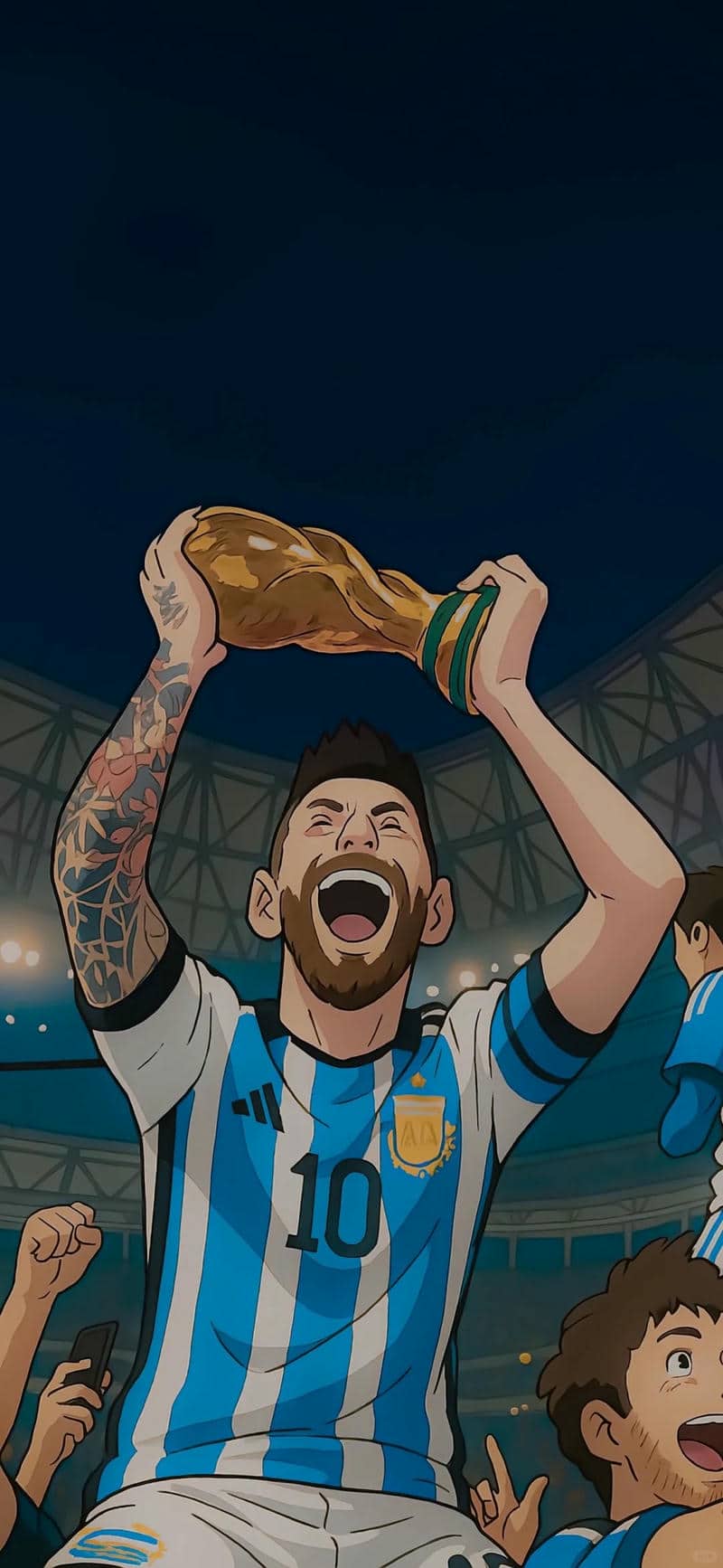hình nền messi 3d
