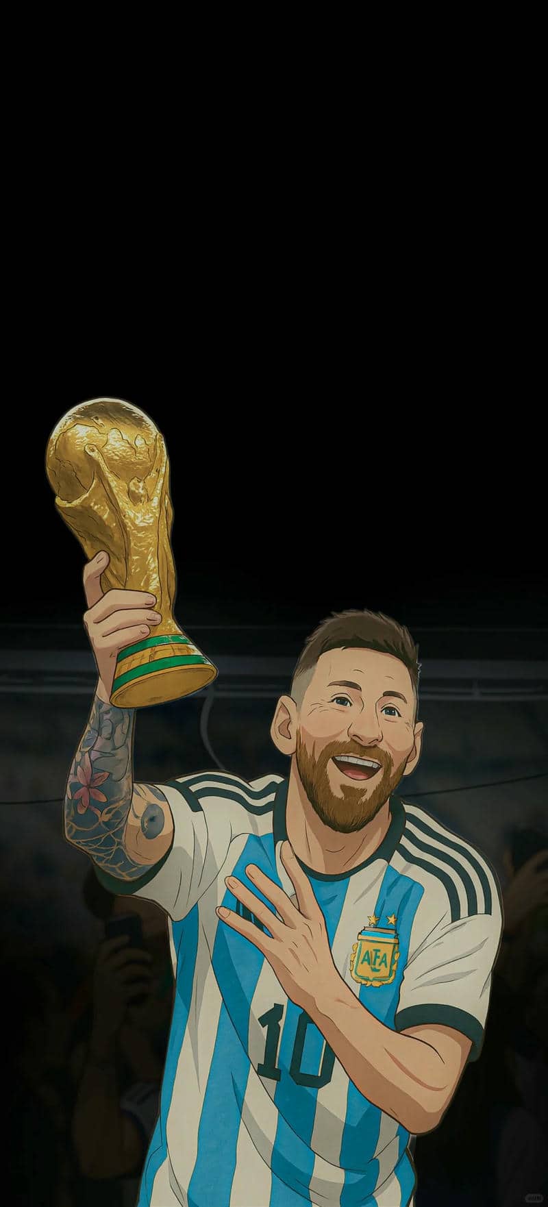 hình nền messi ngầu