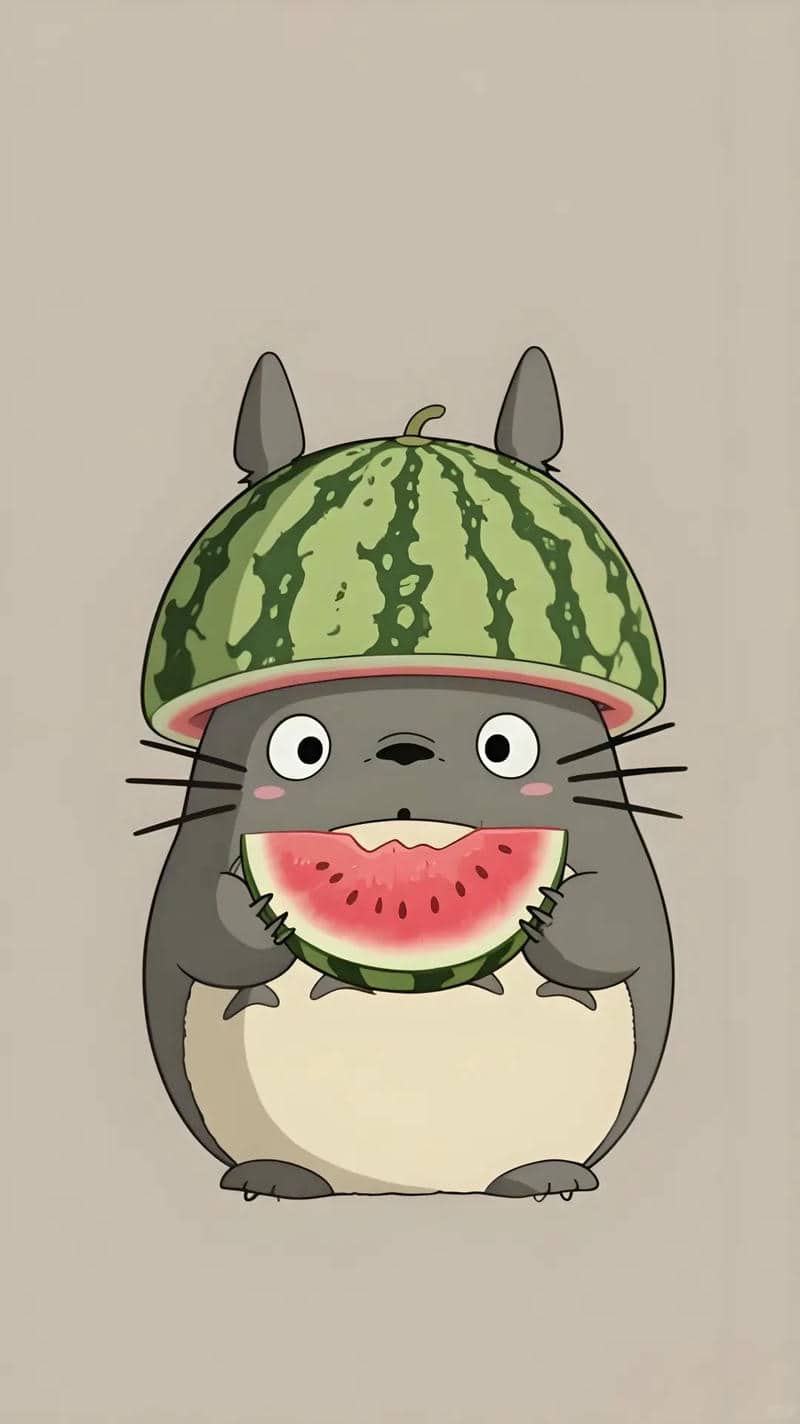 hình nền quả dưa hấu cute