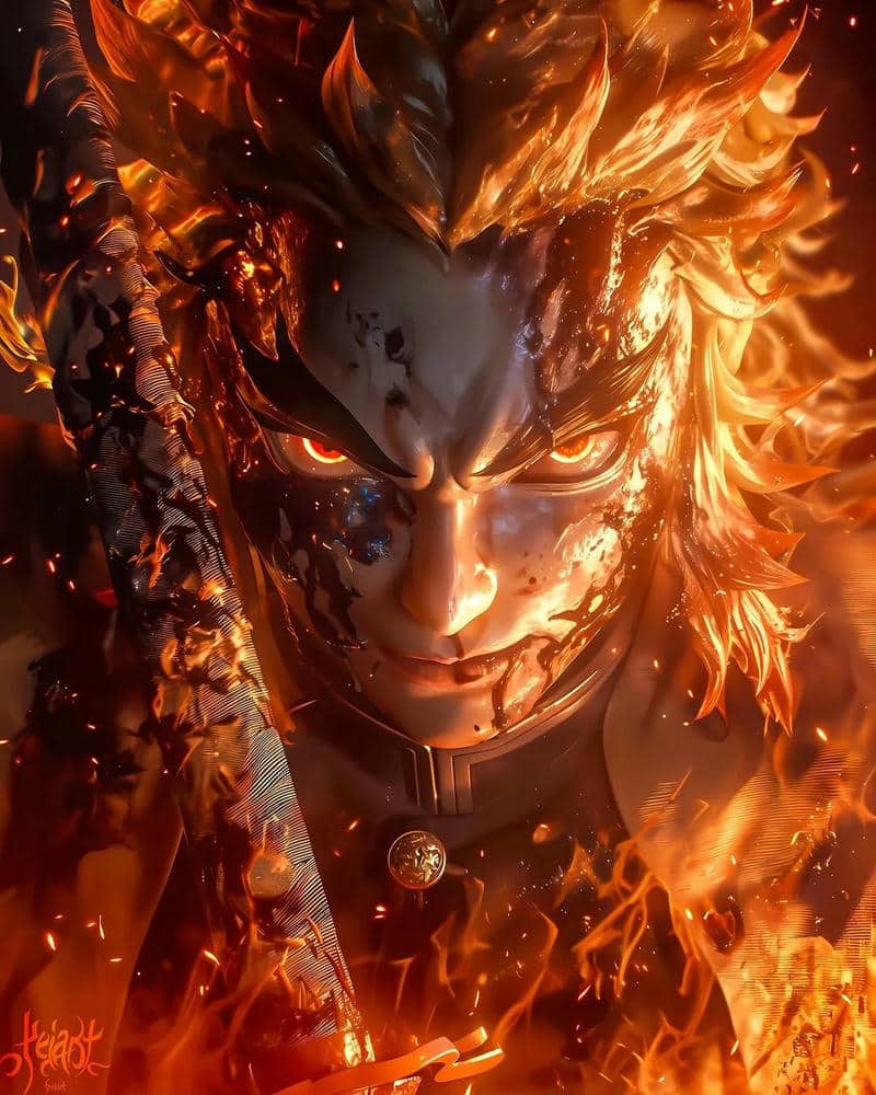 hình nền rengoku đẹp