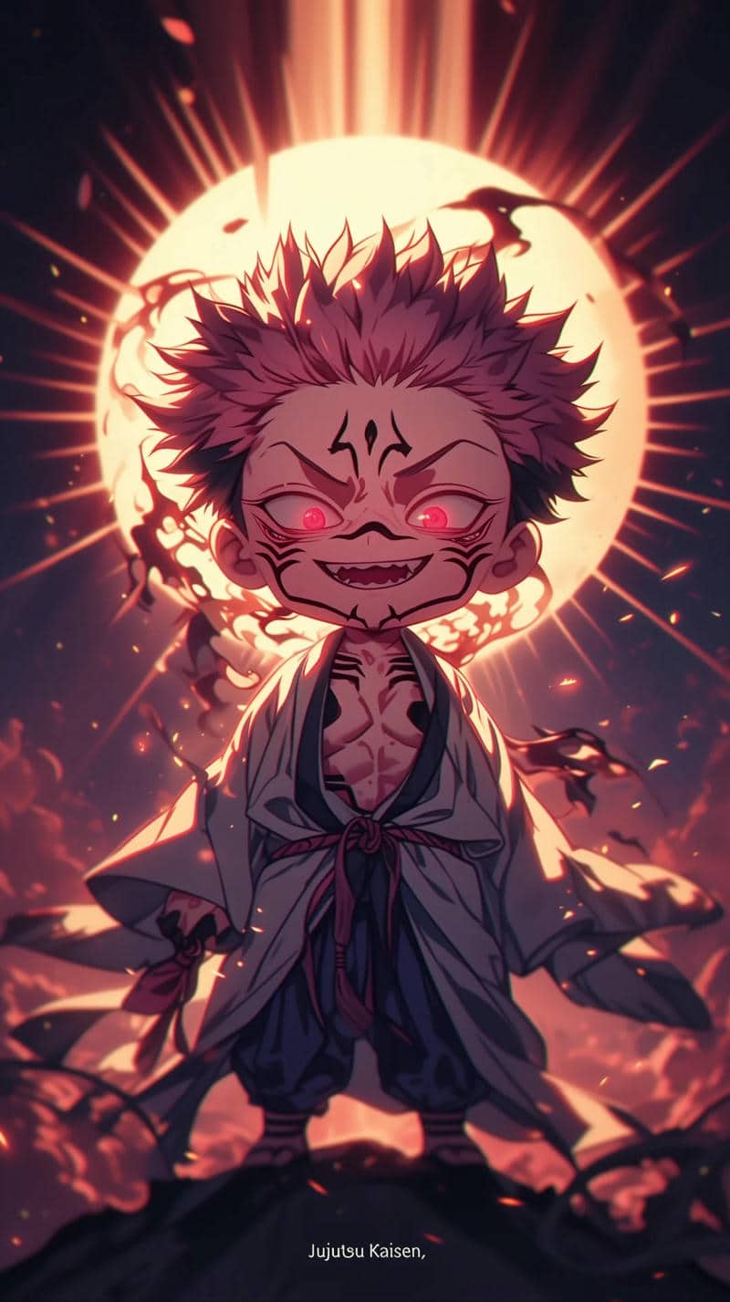 hình nền sukuna chibi