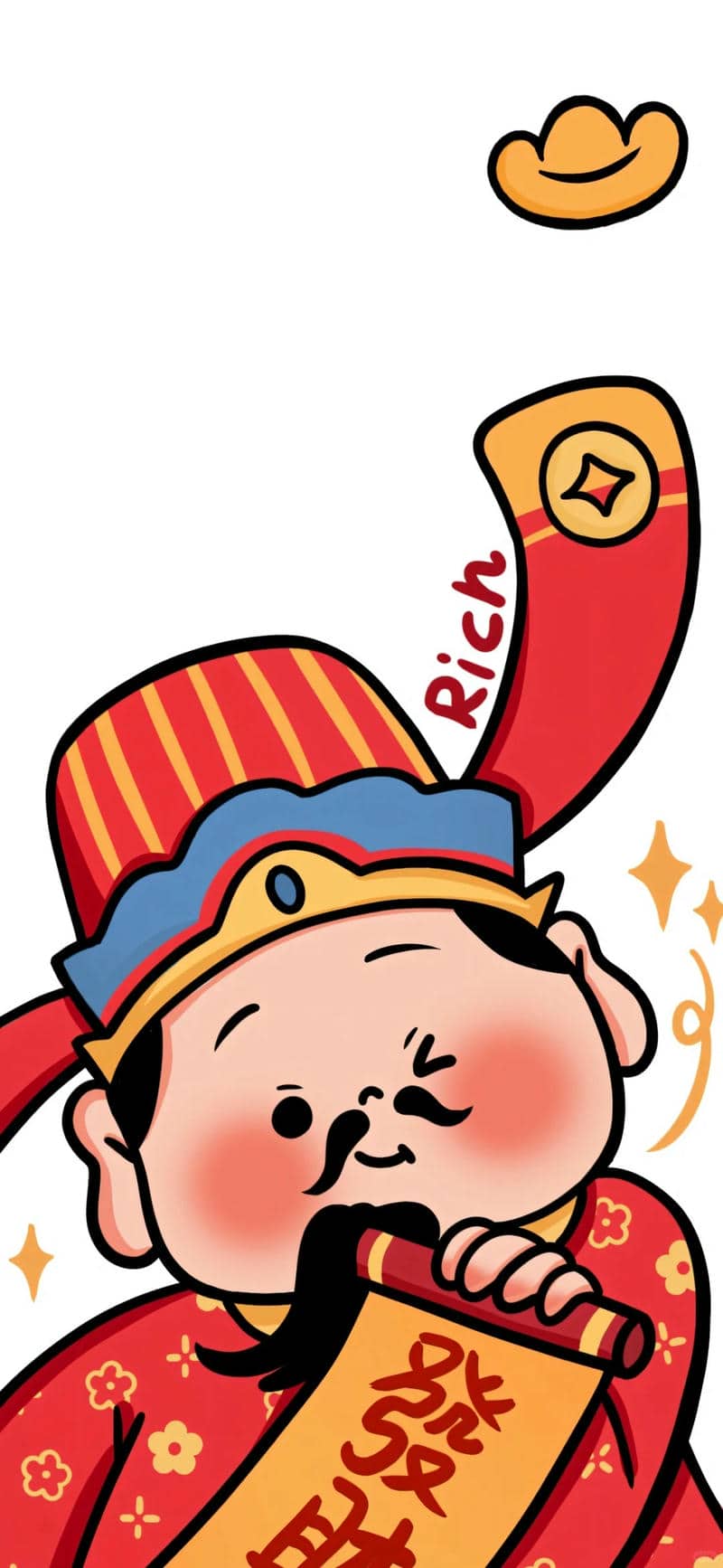 hình ông thần tài may mắn