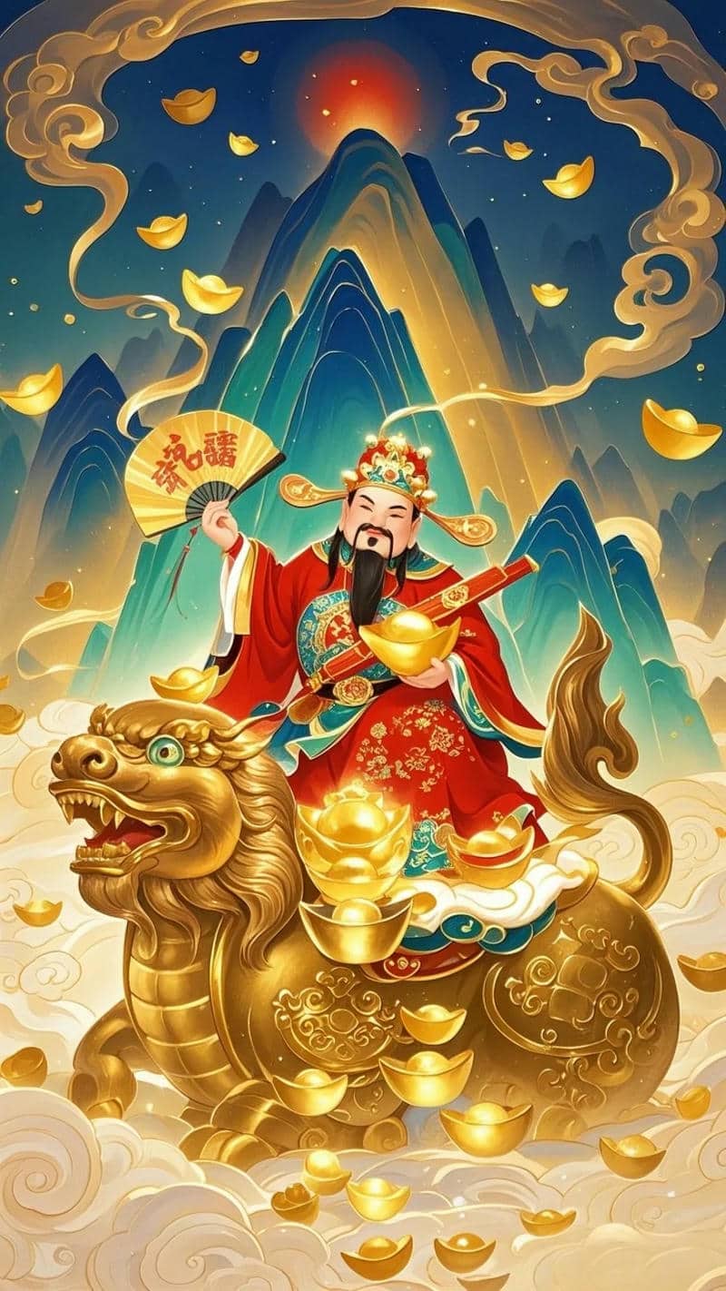 hình thần tài may mắn