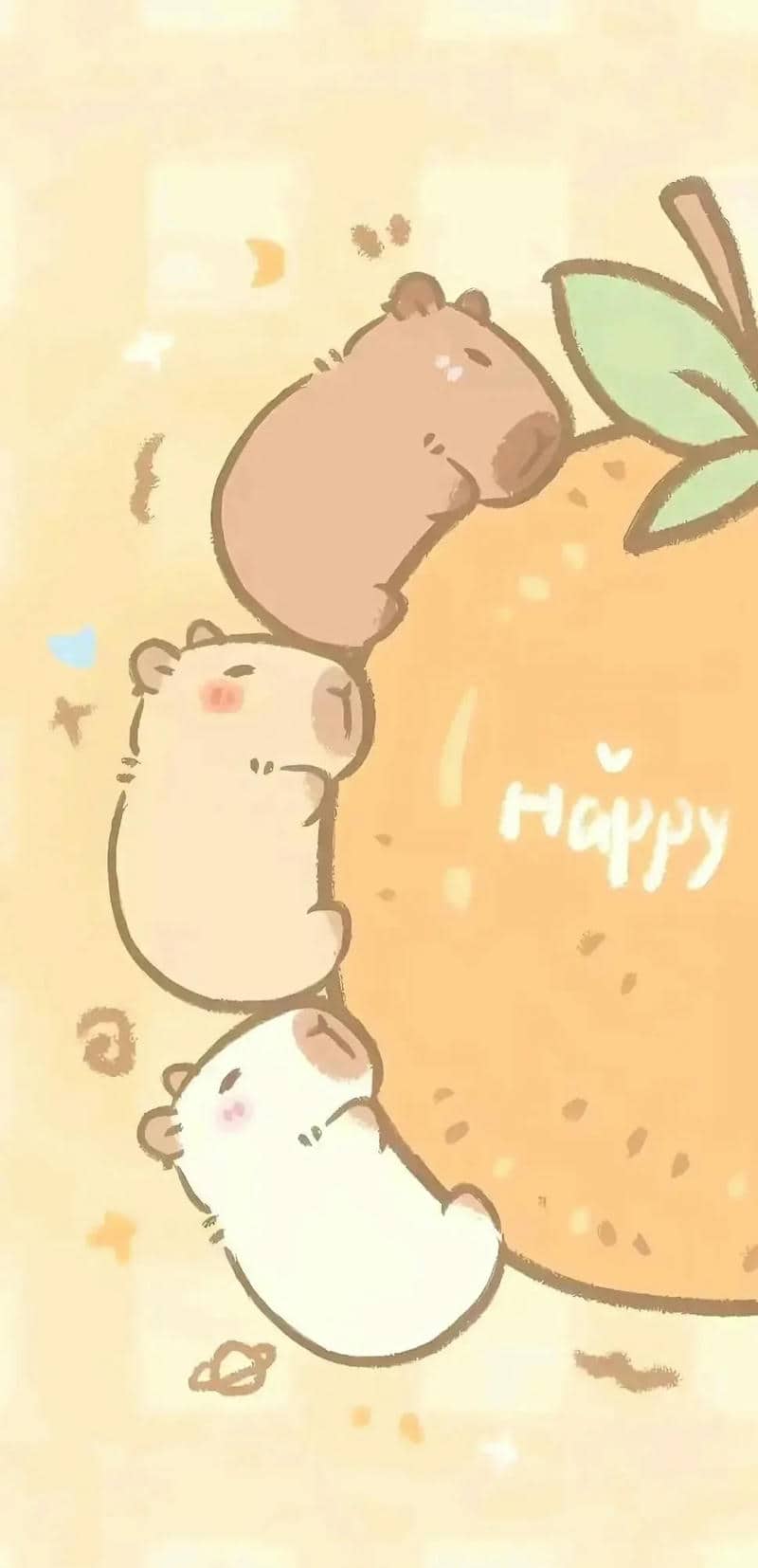 hình vẽ capybara cute