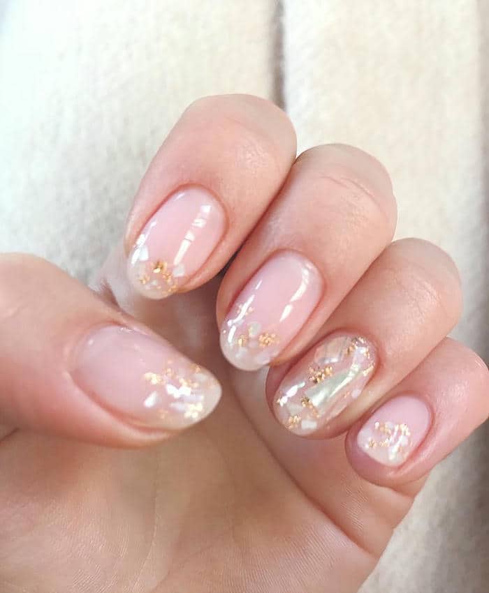 mẫu nail ẩn xà cừ đẹp