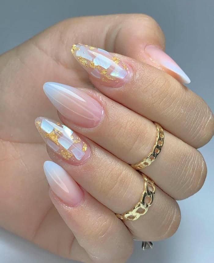mẫu nail ẩn xà cừ