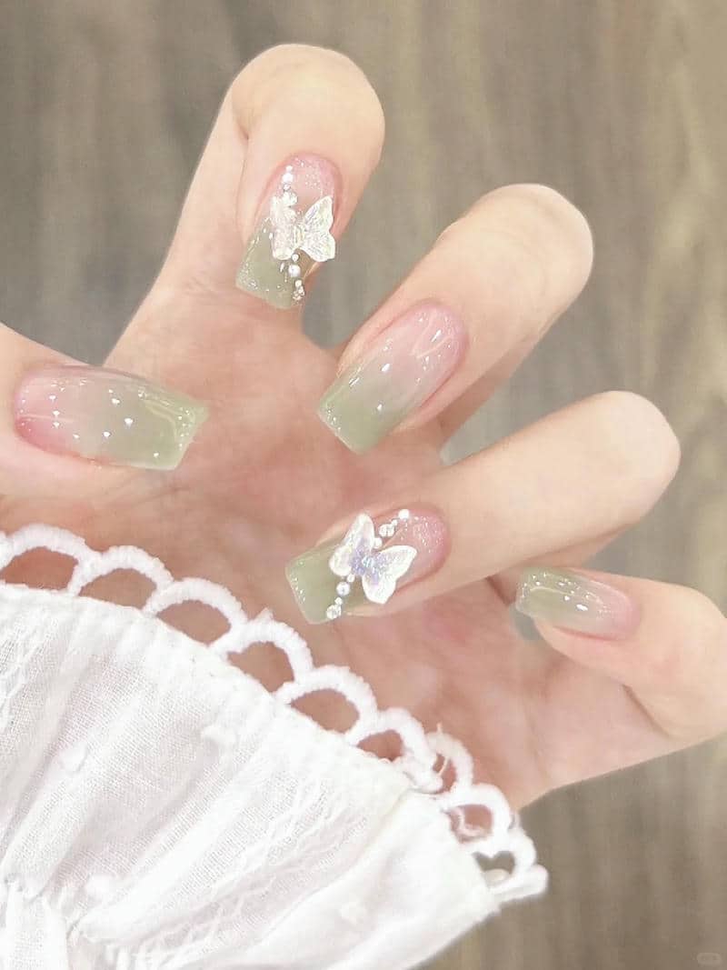 mẫu nail bánh bèo đẹp
