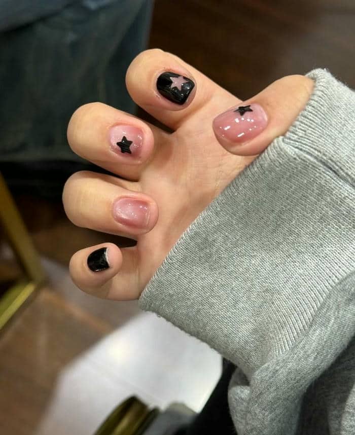 mẫu nail cá tính cho móng ngắn