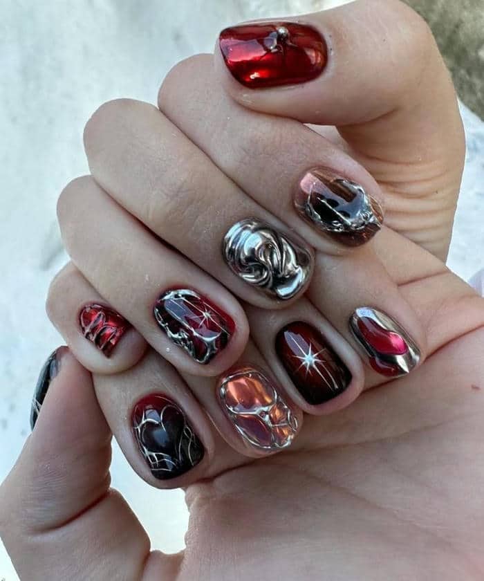 mẫu nail cá tính đẹp