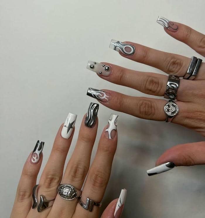 mẫu nail cá tính, nổi bật