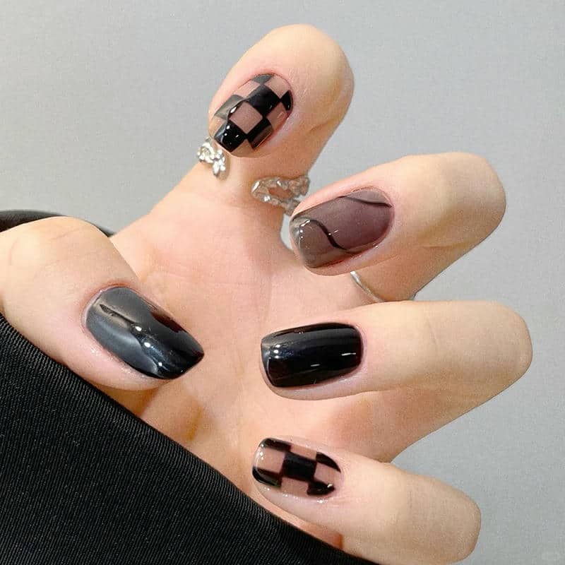 mẫu nail caro