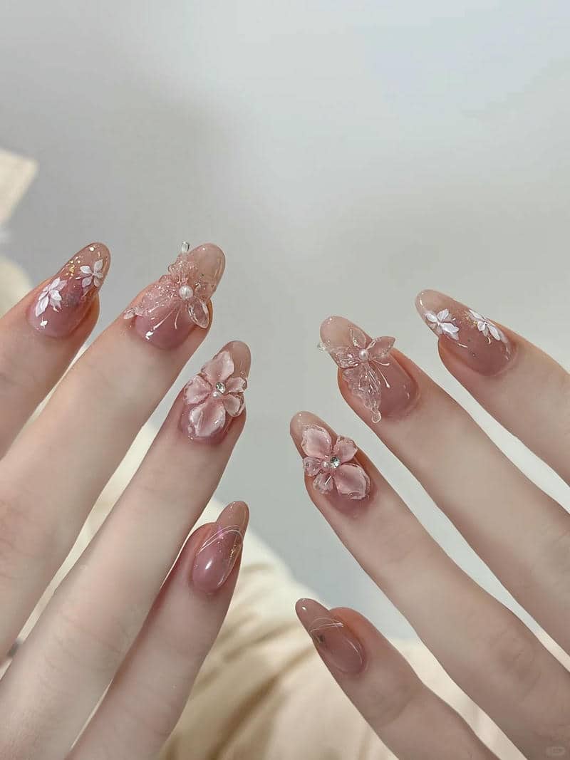 mẫu nail đẹp bánh bèo