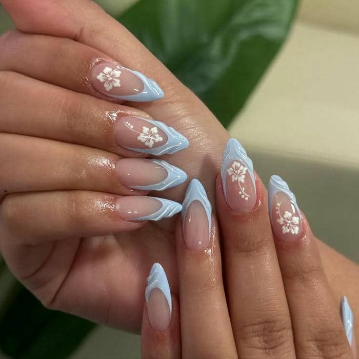 mẫu nail đẹp đi biển