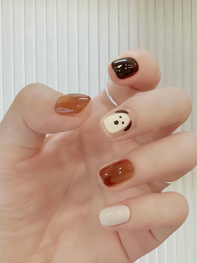 mẫu nail đơn giản cho móng ngắn