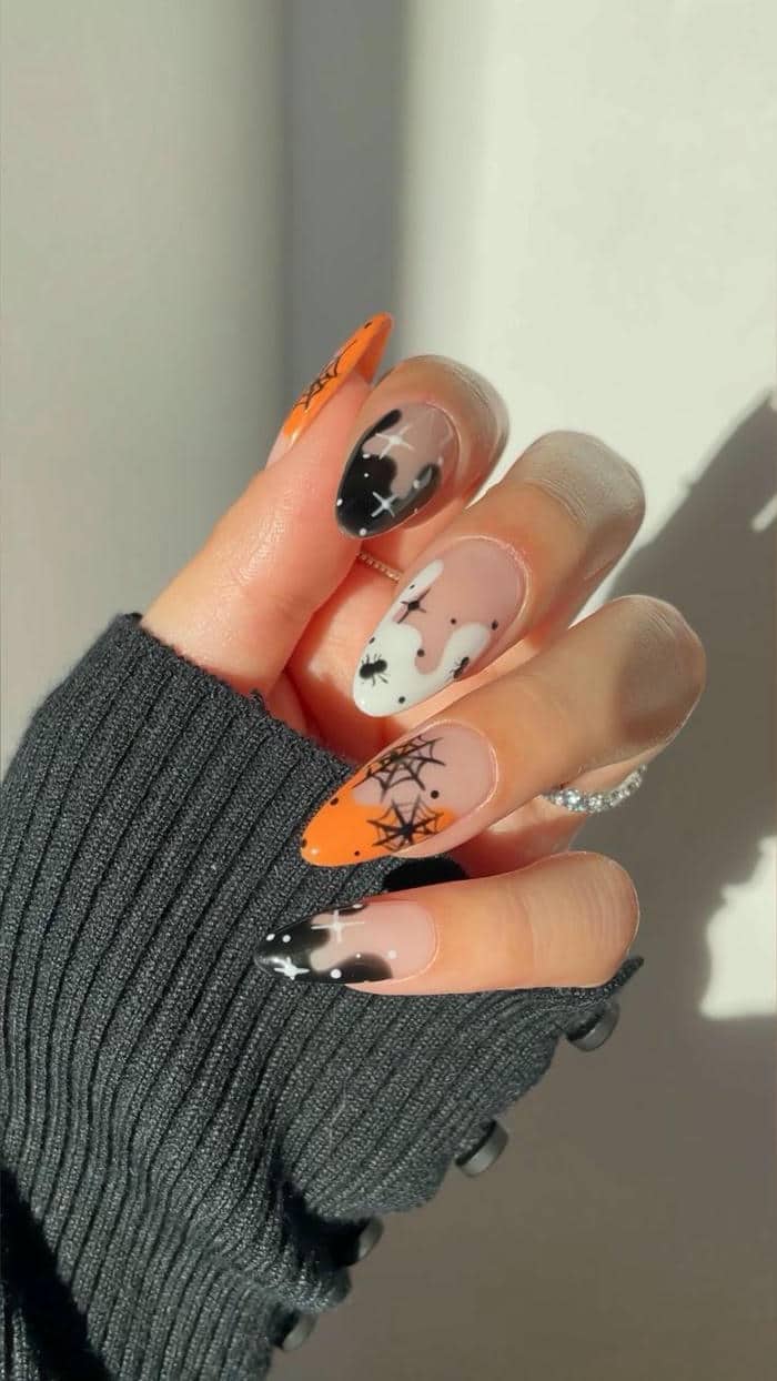mẫu nail halloween