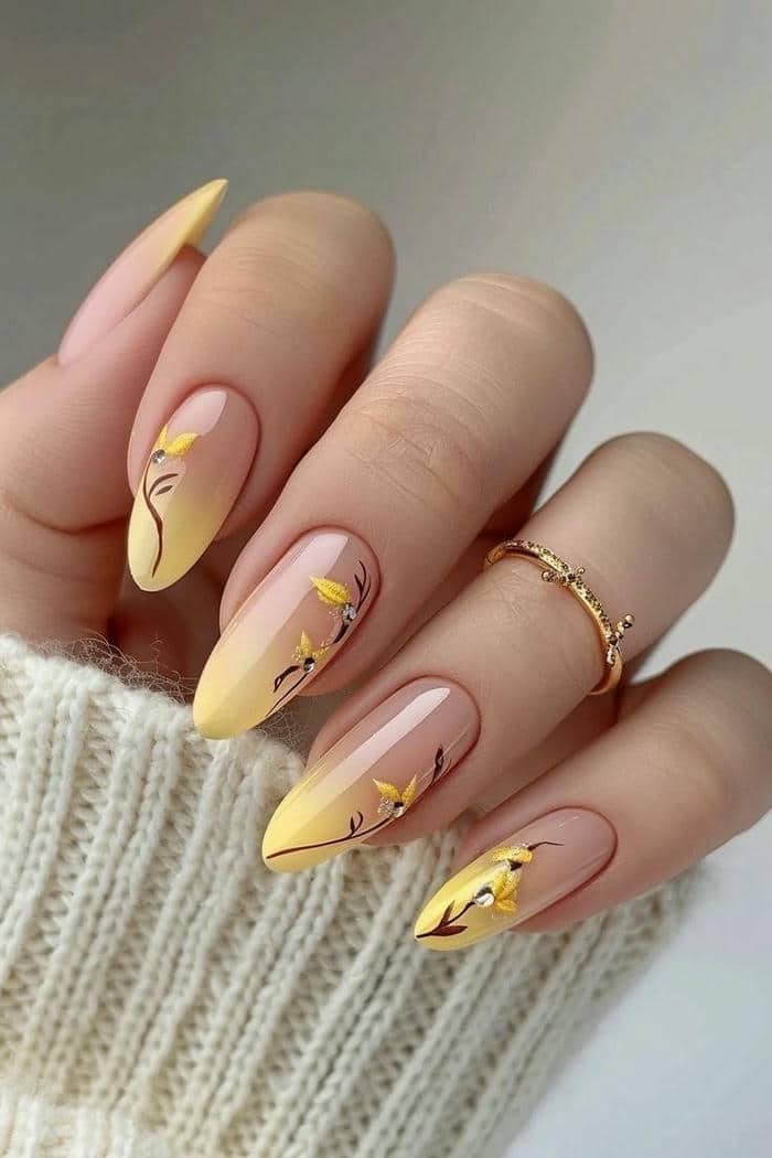 mẫu nail hoa mai
