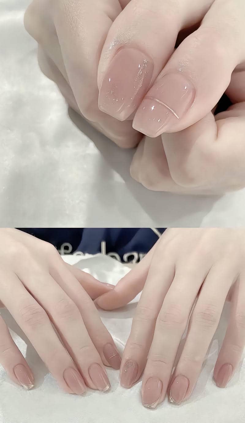 mẫu nail học sinh đơn giản, cute