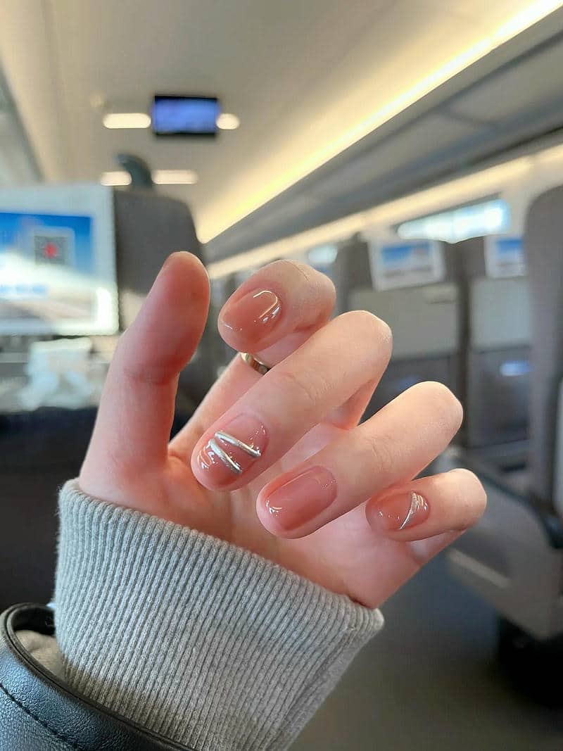 mẫu nail học sinh đơn giản, đẹp