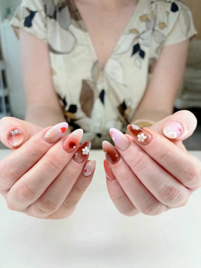 mẫu nail loang đẹp