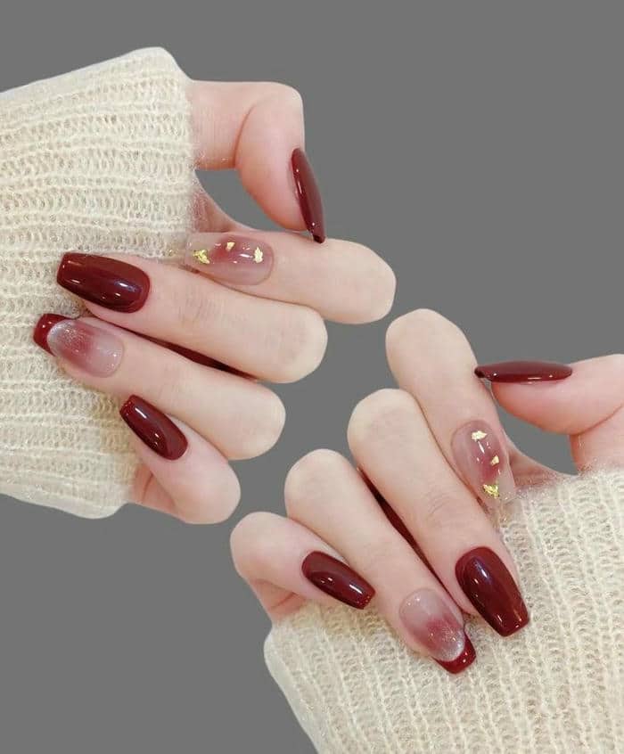 mẫu nail loang