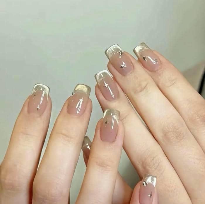 mẫu nail mắt mèo