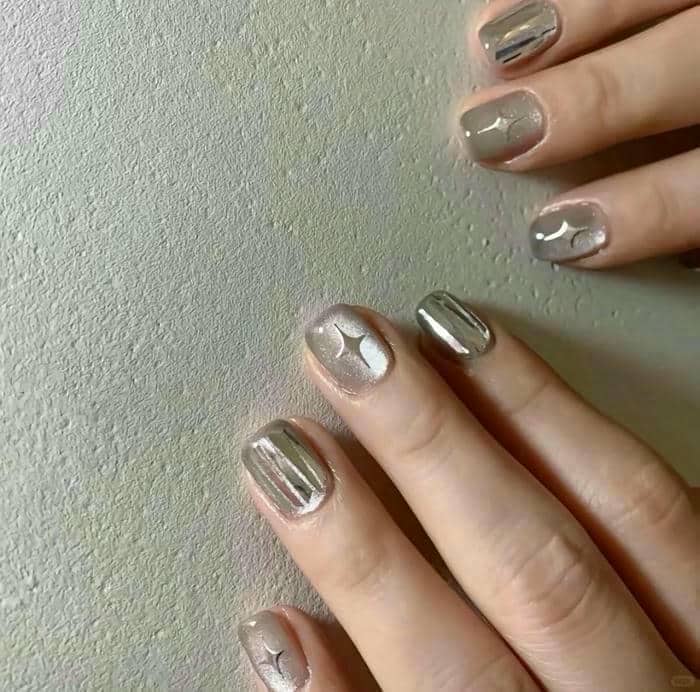 mẫu nail mắt mèo đẹp