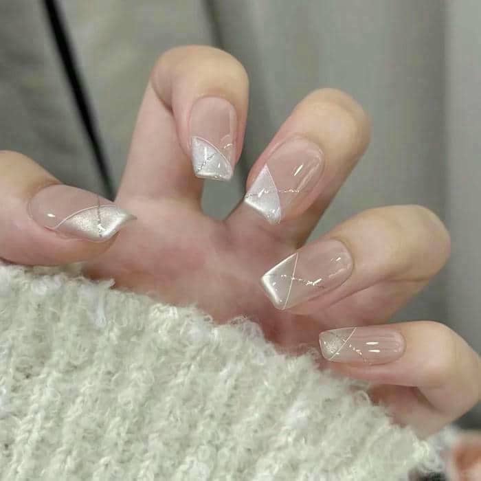 mẫu nail mắt mèo đẹp, cute
