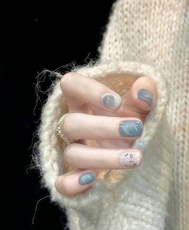 mẫu nail móng ngắn đơn giản