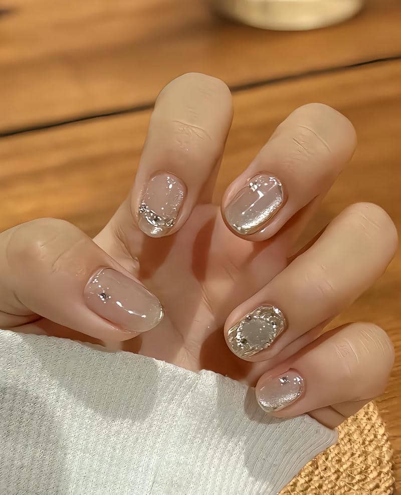 mẫu nail ngắn cute
