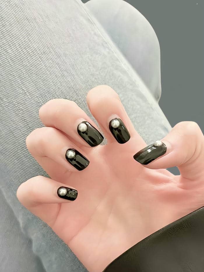 mẫu nail ngọc trai