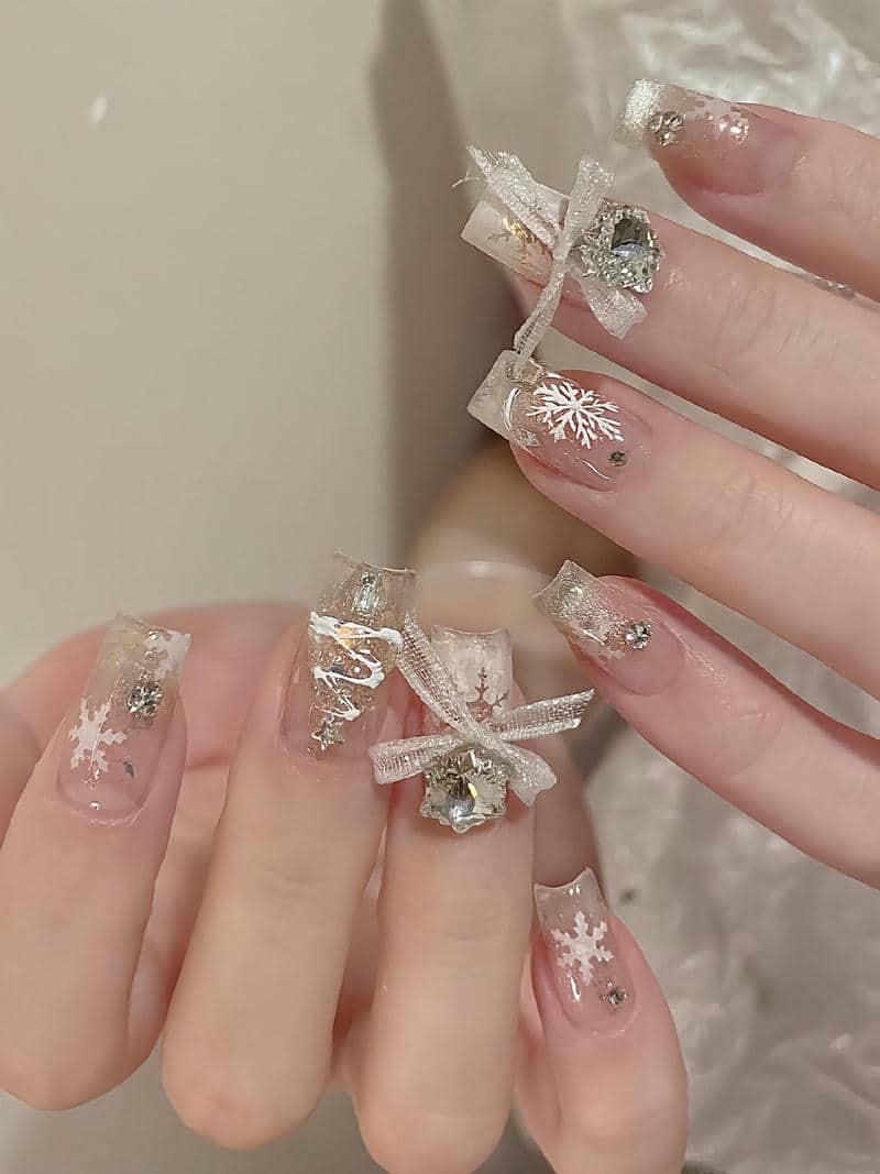mẫu nail noel sang trọng