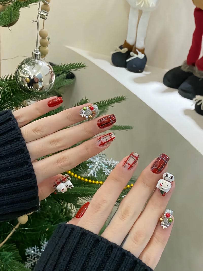 mẫu nail noel xinh