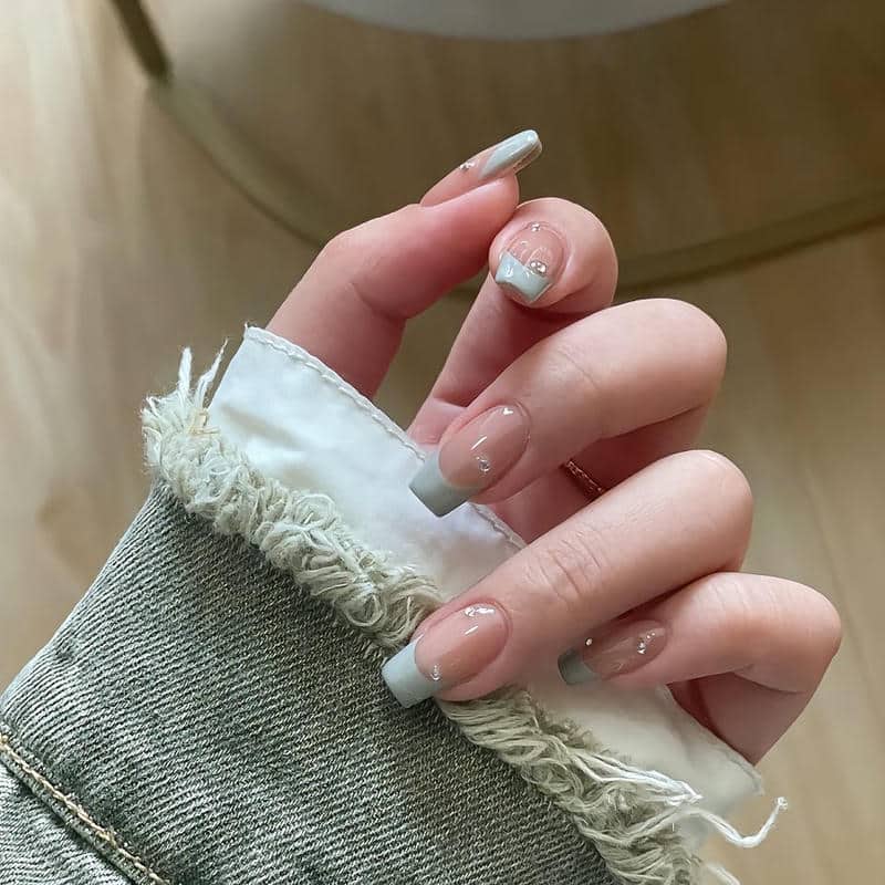 mẫu nail ombre đơn giản
