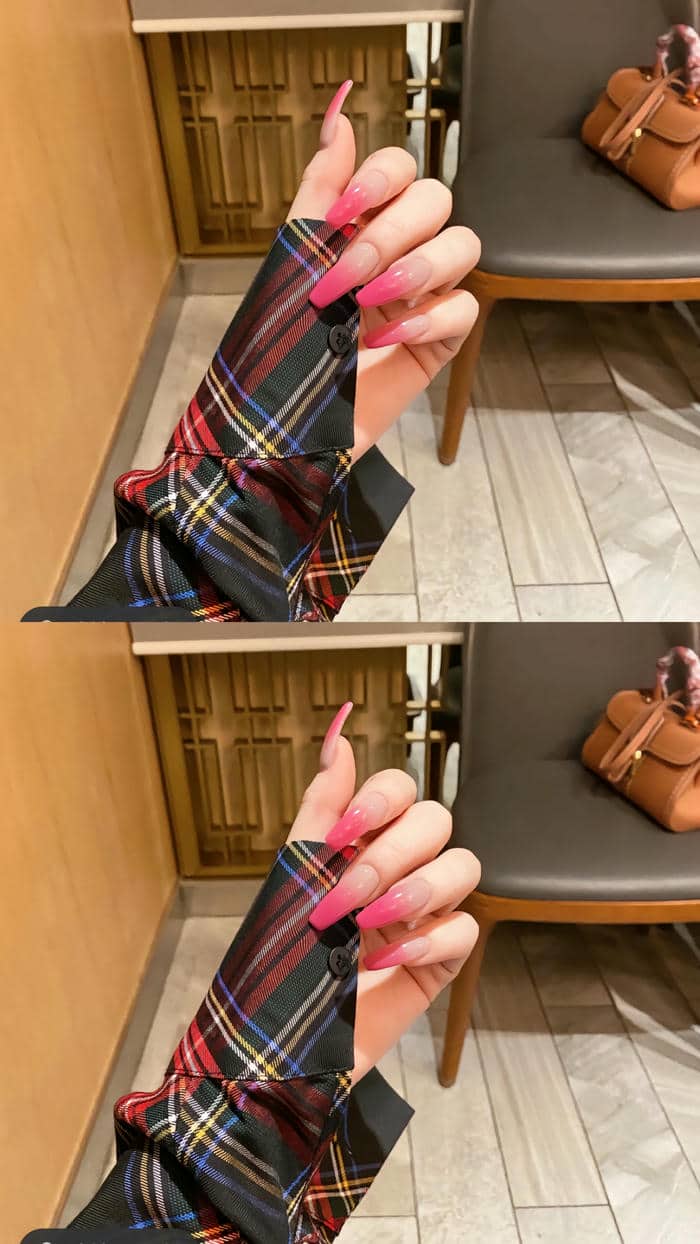 mẫu nail ombre đơn giản