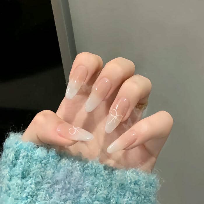 mẫu nail ombre thạch đơn giản