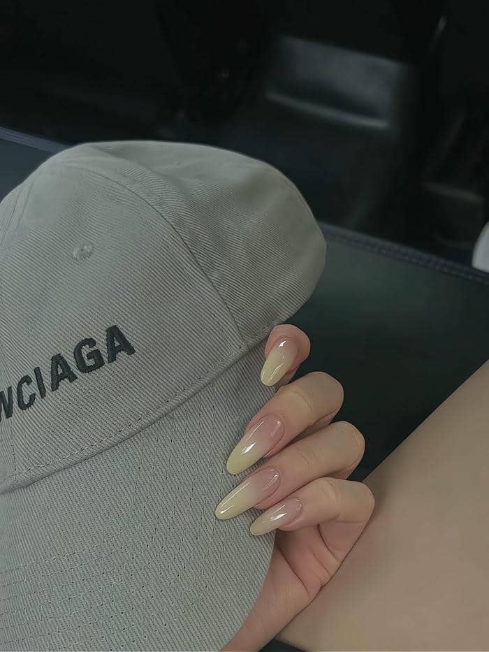 mẫu nail ombre thạch