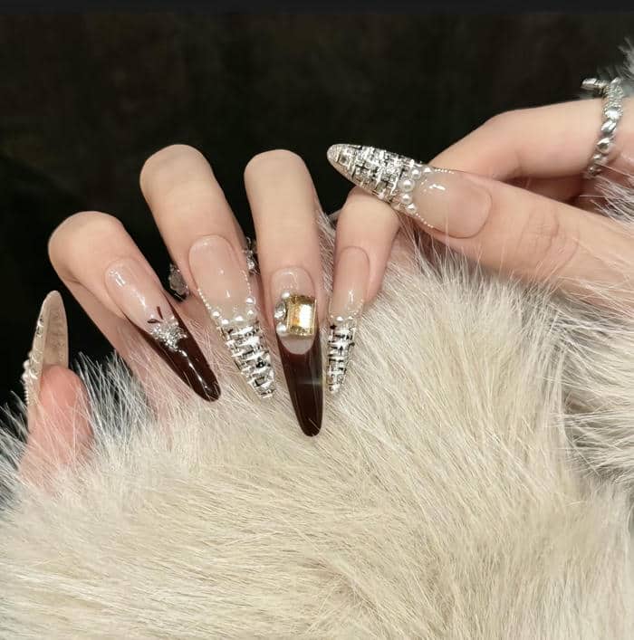 mẫu nail sang chảnh cá tính