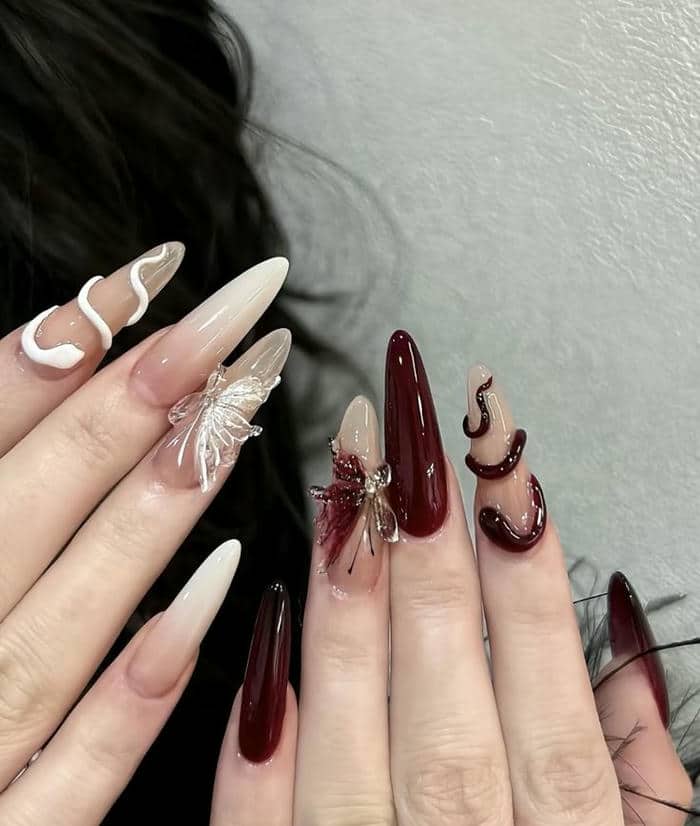 mẫu nail tết 2025