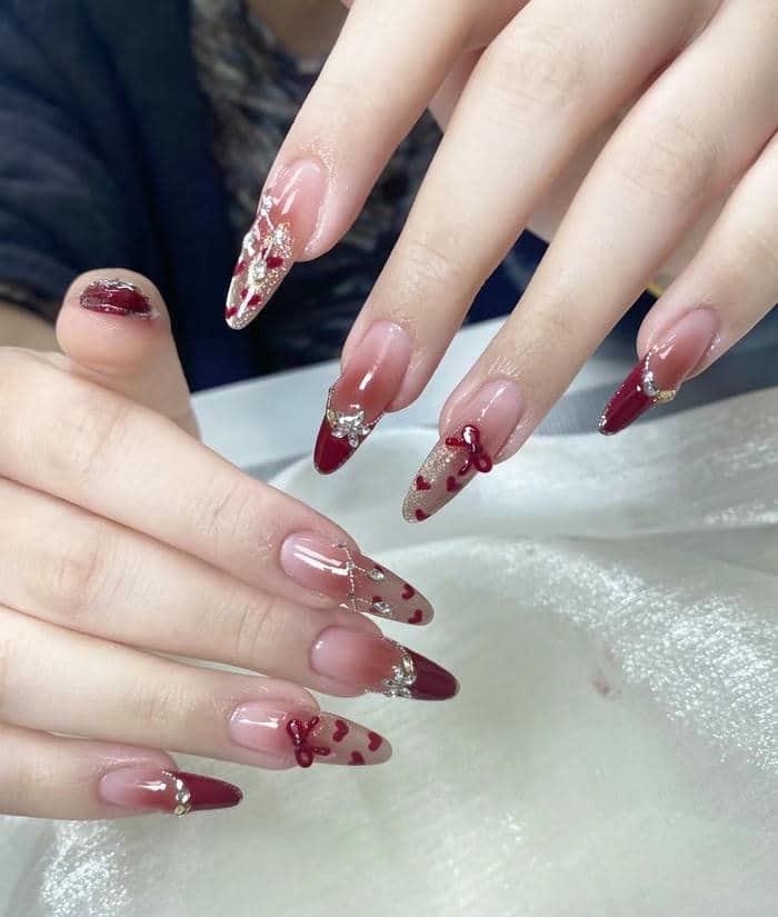 mẫu nail tết sang chảnh