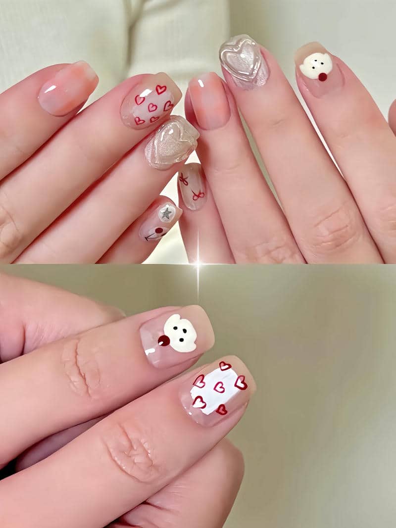 mẫu nail thạch cute