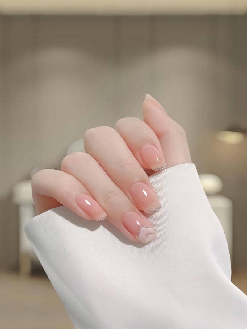 mẫu nail thạch đơn giản