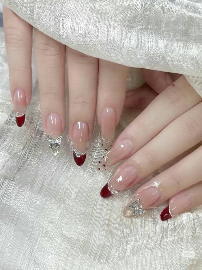 mẫu nail thạch tết